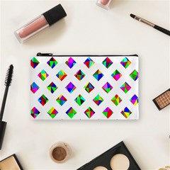 Rainbow Lattice Cosmetic Bag (small) by Mariart