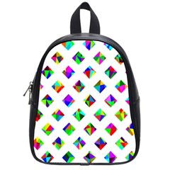 Rainbow Lattice School Bag (small) by Mariart