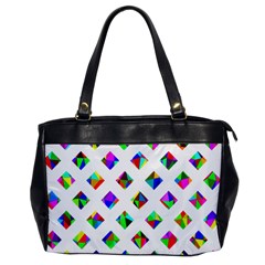 Rainbow Lattice Oversize Office Handbag by Mariart