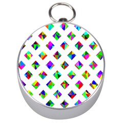 Rainbow Lattice Silver Compasses by Mariart