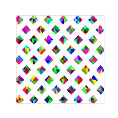 Rainbow Lattice Small Satin Scarf (square)