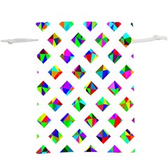 Rainbow Lattice  Lightweight Drawstring Pouch (xl)