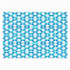 Fabric Geometric Aqua Crescents Large Glasses Cloth by Bajindul