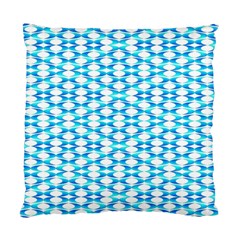 Fabric Geometric Aqua Crescents Standard Cushion Case (one Side) by Bajindul