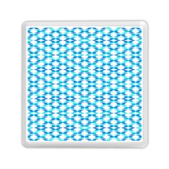 Fabric Geometric Aqua Crescents Memory Card Reader (square) by Bajindul