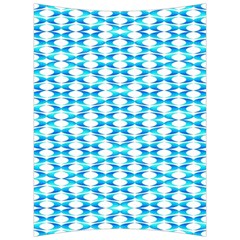 Fabric Geometric Aqua Crescents Back Support Cushion by Bajindul