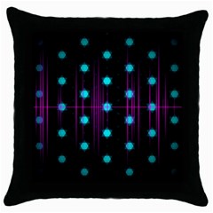 Sound Wave Frequency Throw Pillow Case (black)