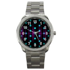 Sound Wave Frequency Sport Metal Watch