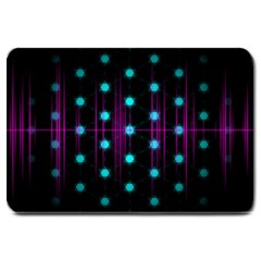 Sound Wave Frequency Large Doormat  by HermanTelo