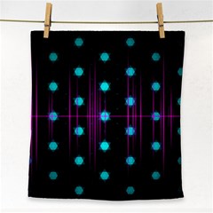 Sound Wave Frequency Face Towel