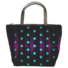 Sound Wave Frequency Bucket Bag