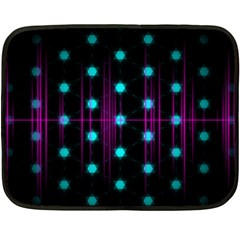 Sound Wave Frequency Fleece Blanket (mini)