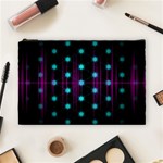 Sound Wave Frequency Cosmetic Bag (Large) Front