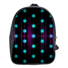 Sound Wave Frequency School Bag (large)