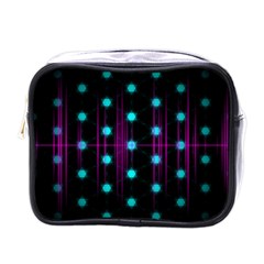 Sound Wave Frequency Mini Toiletries Bag (one Side)