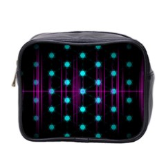 Sound Wave Frequency Mini Toiletries Bag (two Sides) by HermanTelo