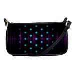 Sound Wave Frequency Shoulder Clutch Bag Front