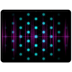 Sound Wave Frequency Fleece Blanket (large) 