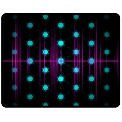 Sound Wave Frequency Fleece Blanket (medium)  by HermanTelo