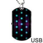 Sound Wave Frequency Dog Tag USB Flash (One Side) Front