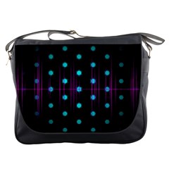 Sound Wave Frequency Messenger Bag by HermanTelo