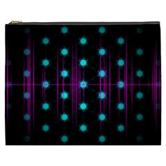 Sound Wave Frequency Cosmetic Bag (xxxl) by HermanTelo