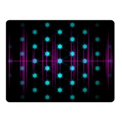 Sound Wave Frequency Double Sided Fleece Blanket (small)  by HermanTelo