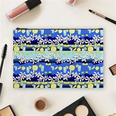 Lemonade Pattern Cosmetic Bag (large) by bloomingvinedesign