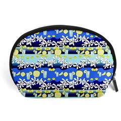 Lemonade Pattern Accessory Pouch (large) by bloomingvinedesign