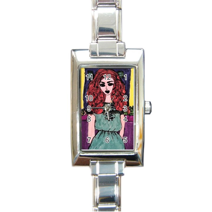 Sandy Rectangle Italian Charm Watch