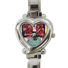 Sandy Heart Italian Charm Watch by snowwhitegirl