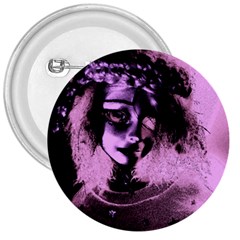 Sad Doll Pink Glow 3  Buttons