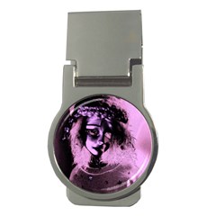 Sad Doll Pink Glow Money Clips (round)  by snowwhitegirl