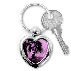 Sad Doll Pink Glow Key Chain (Heart)