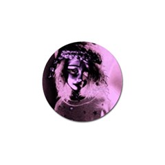 Sad Doll Pink Glow Golf Ball Marker (4 pack)