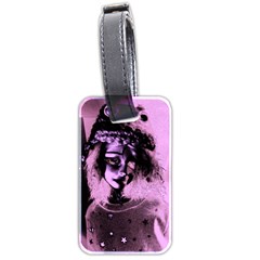 Sad Doll Pink Glow Luggage Tag (two sides)