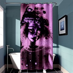 Sad Doll Pink Glow Shower Curtain 36  x 72  (Stall) 