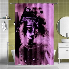 Sad Doll Pink Glow Shower Curtain 48  X 72  (small)  by snowwhitegirl