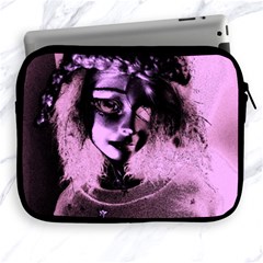 Sad Doll Pink Glow Apple Ipad 2/3/4 Zipper Cases by snowwhitegirl