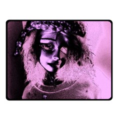 Sad Doll Pink Glow Double Sided Fleece Blanket (Small) 