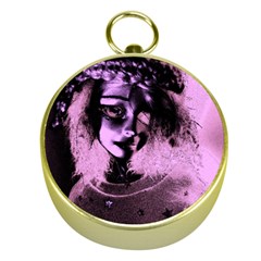 Sad Doll Pink Glow Gold Compasses