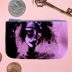 Sad Doll Pink Glow Large Coin Purse by snowwhitegirl