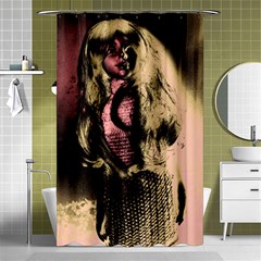 Ghostly Doll Shower Curtain 48  X 72  (small)  by snowwhitegirl