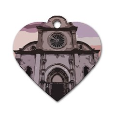 Cathedral Dog Tag Heart (two Sides) by snowwhitegirl