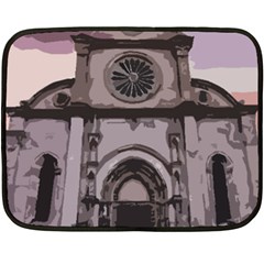 Cathedral Double Sided Fleece Blanket (mini)  by snowwhitegirl