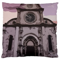 Cathedral Large Cushion Case (two Sides) by snowwhitegirl