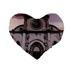 Cathedral Standard 16  Premium Heart Shape Cushions by snowwhitegirl