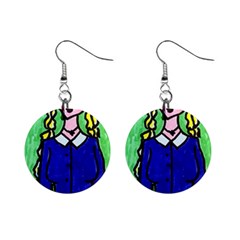 Thursday Mini Button Earrings by snowwhitegirl