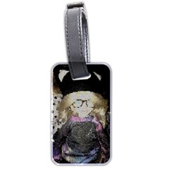 Cat Ears Doll Stained Glass Luggage Tag (two Sides) by snowwhitegirl