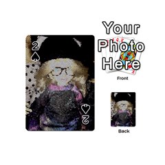 Cat Ears Doll Stained Glass Playing Cards 54 Designs (mini) by snowwhitegirl